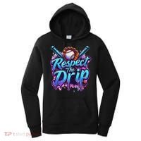 Baseball Drip Ice Cream Dripping Respect The Drip Women's Hoodie thumb 0