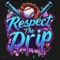 Baseball Drip Ice Cream Dripping Respect The Drip Baby Bodysuit thumb 2