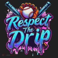 Baseball Drip Ice Cream Dripping Respect The Drip Hat thumb 2