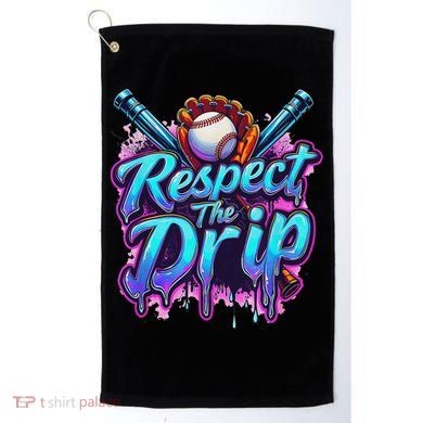 Baseball Drip Ice Cream Dripping Respect The Drip Golf Towel