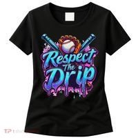 Baseball Drip Ice Cream Dripping Respect The Drip Women's T-Shirt thumb 0