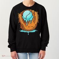 Baseball Drip Ice Cream Baseball Glove Dripping Women's Sweatshirt thumb 0