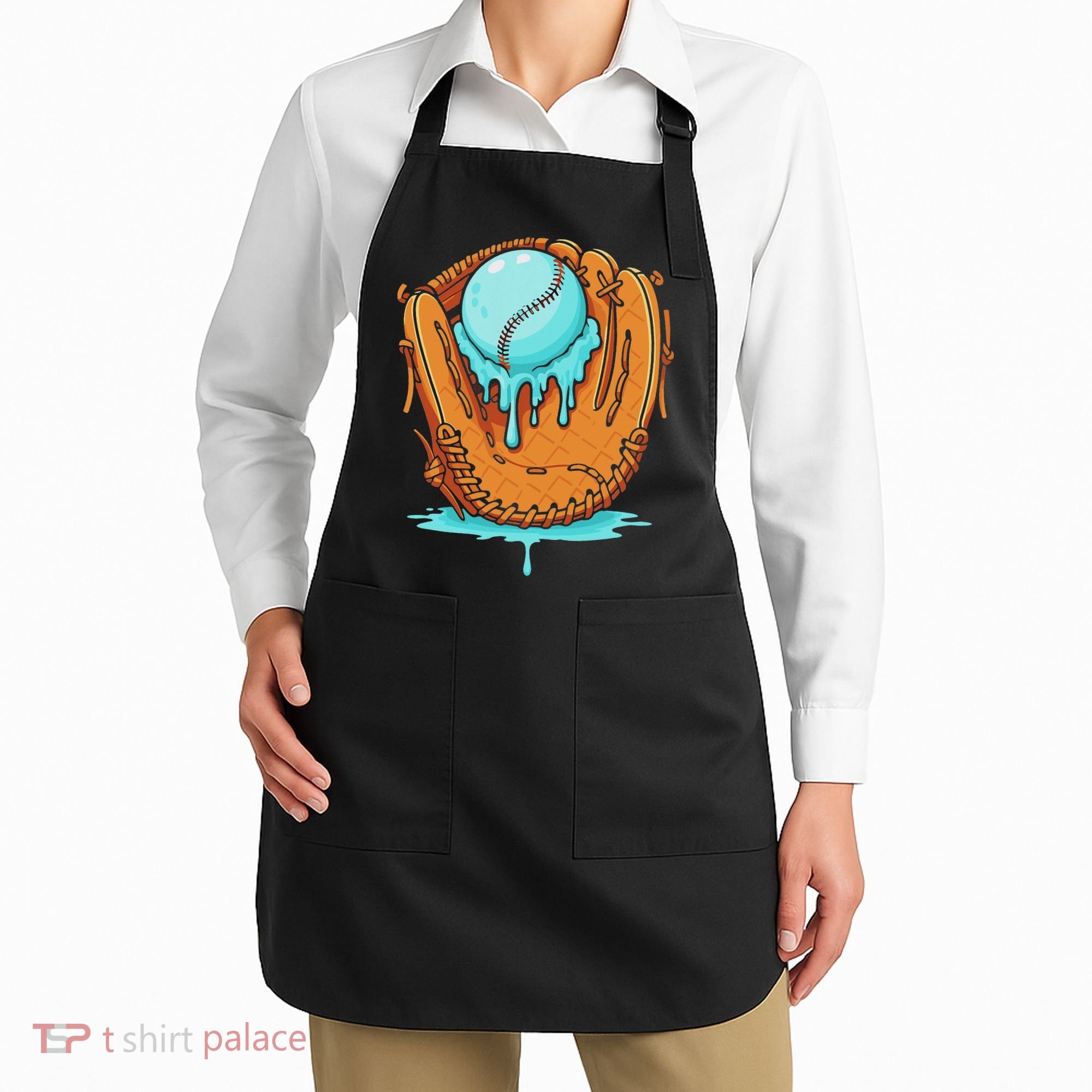 Baseball Drip Ice Cream Baseball Glove Dripping Apron