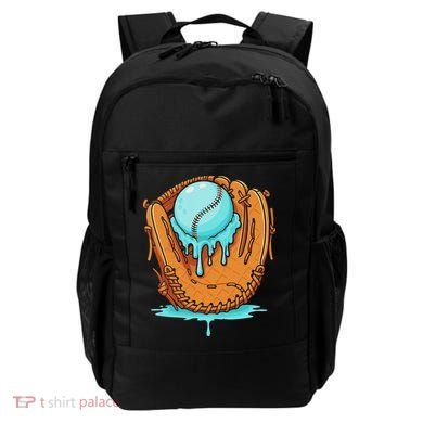 Baseball Drip Ice Cream Baseball Glove Dripping Backpack