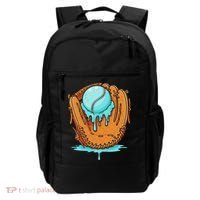Baseball Drip Ice Cream Baseball Glove Dripping Backpack thumb 0