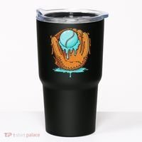 Baseball Drip Ice Cream Baseball Glove Dripping Tumbler thumb 0