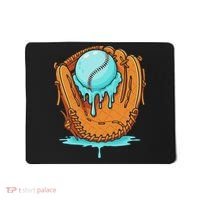 Baseball Drip Ice Cream Baseball Glove Dripping Mousepad thumb 0