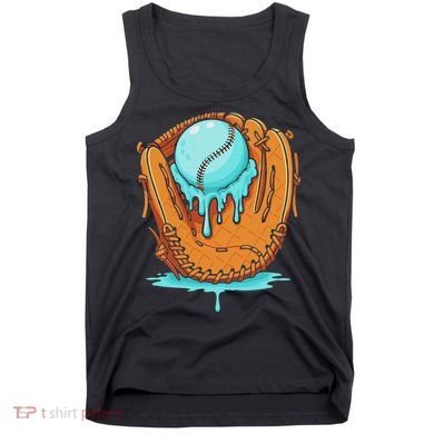 Baseball Drip Ice Cream Baseball Glove Dripping Tank Top