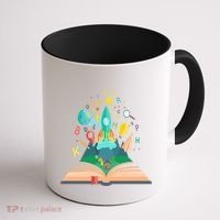 Books Develop Imagination And Attention Gift Reading Books Gift Coffee Mug thumb 1
