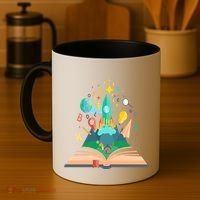 Books Develop Imagination And Attention Gift Reading Books Gift Coffee Mug thumb 4