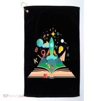 Books Develop Imagination And Attention Gift Reading Books Gift Golf Towel thumb 0