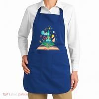 Books Develop Imagination And Attention Gift Reading Books Gift Apron thumb 2