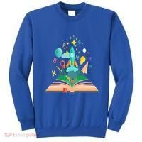 Books Develop Imagination And Attention Gift Reading Books Gift Sweatshirt thumb 0