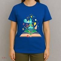 Books Develop Imagination And Attention Gift Reading Books Gift T-Shirt thumb 4