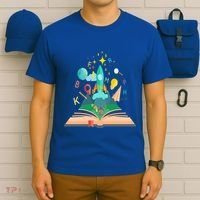 Books Develop Imagination And Attention Gift Reading Books Gift T-Shirt thumb 6