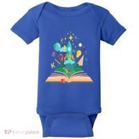 Books Develop Imagination And Attention Gift Reading Books Gift Baby Bodysuit thumb 0