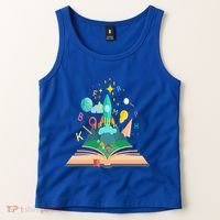 Books Develop Imagination And Attention Gift Reading Books Gift Tank Top thumb 2