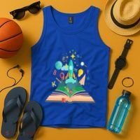 Books Develop Imagination And Attention Gift Reading Books Gift Tank Top thumb 4