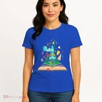 Books Develop Imagination And Attention Gift Reading Books Gift Women's T-Shirt thumb 4