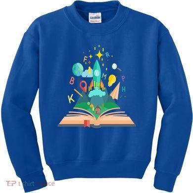 Books Develop Imagination And Attention Gift Reading Books Gift Kids Sweatshirt
