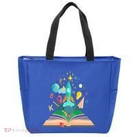 Books Develop Imagination And Attention Gift Reading Books Gift Tote Bag thumb 0