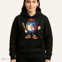 Baseball Drip Ice Cream Drip Sport Game Day Hoodie thumb 5