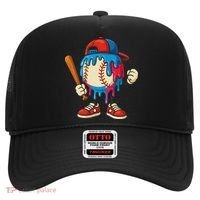 Baseball Drip Ice Cream Drip Sport Game Day Hat thumb 0