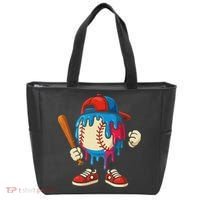 Baseball Drip Ice Cream Drip Sport Game Day Tote Bag thumb 0