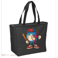 Baseball Drip Ice Cream Drip Sport Game Day Tote Bag thumb 2