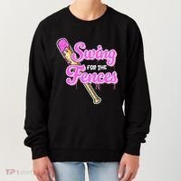 Baseball Drip Ice Cream Drip Swing For The Fences Women's Sweatshirt thumb 0