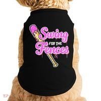 Baseball Drip Ice Cream Drip Swing For The Fences Doggie Tank thumb 0