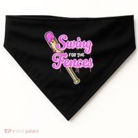 Baseball Drip Ice Cream Drip Swing For The Fences USA-Made Doggie Bandana thumb 0