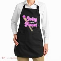 Baseball Drip Ice Cream Drip Swing For The Fences Apron thumb 2