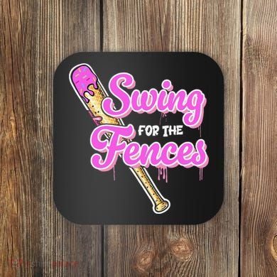 Baseball Drip Ice Cream Drip Swing For The Fences Coaster
