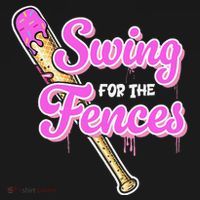 Baseball Drip Ice Cream Drip Swing For The Fences Women's Hoodie thumb 2