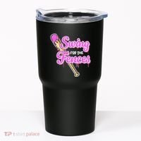 Baseball Drip Ice Cream Drip Swing For The Fences Tumbler thumb 0
