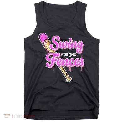 Baseball Drip Ice Cream Drip Swing For The Fences Tank Top