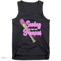 Baseball Drip Ice Cream Drip Swing For The Fences Tank Top thumb 0