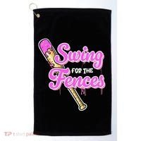 Baseball Drip Ice Cream Drip Swing For The Fences Golf Towel thumb 0