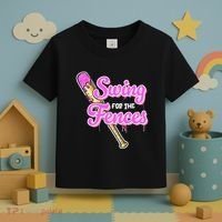 Baseball Drip Ice Cream Drip Swing For The Fences Toddler T-Shirt thumb 3