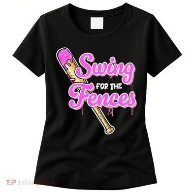 Baseball Drip Ice Cream Drip Swing For The Fences Women's T-Shirt