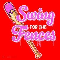 Baseball Drip Ice Cream Drip Swing For The Fences Santa Hat thumb 1