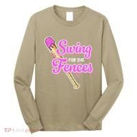 Baseball Drip Ice Cream Drip Swing For The Fences Long Sleeve Shirt thumb 0