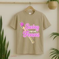 Baseball Drip Ice Cream Drip Swing For The Fences T-Shirt thumb 2