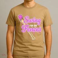 Baseball Drip Ice Cream Drip Swing For The Fences T-Shirt thumb 3