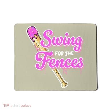 Baseball Drip Ice Cream Drip Swing For The Fences Mousepad