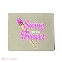 Baseball Drip Ice Cream Drip Swing For The Fences Mousepad thumb 0