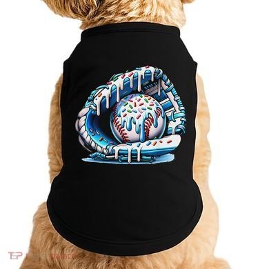 Baseball Drip Ice Cream Sprinkles Baseball Glove Doggie Tank