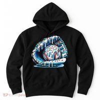 Baseball Drip Ice Cream Sprinkles Baseball Glove Hoodie thumb 0