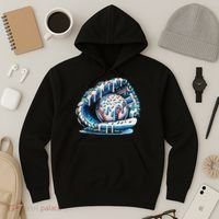 Baseball Drip Ice Cream Sprinkles Baseball Glove Hoodie thumb 3